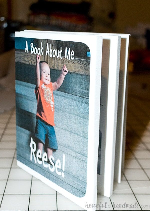 Personalized kids book made from craft foam.