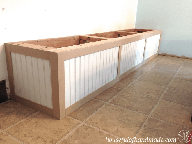 Dining Room Built in Bench with Storage - Houseful of Handmade