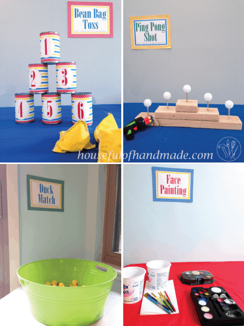 Carnival themed birthday party from Houseful of Handmade