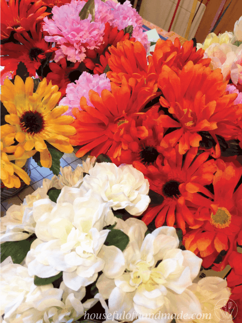 bouquet of beautiful flowers in different colors including white, red, yellow and pink for teachers appreciation week