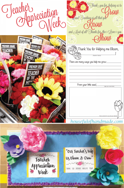 Teacher Appreciation Week collage of gift ideas
