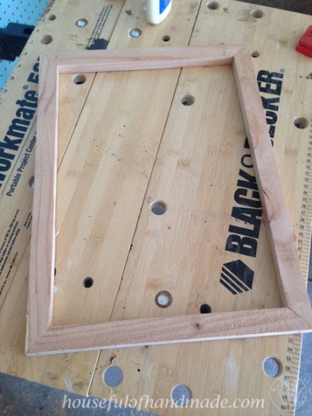 Beadboard Frame DIY Clipboard Picture Frame with Beadboard - Houseful of Handmade
