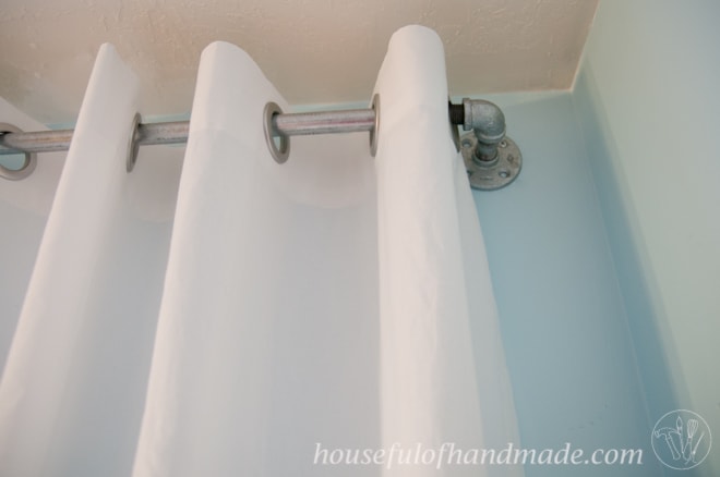 Make curtains with grommets for only $45. Easy to follow tutorial on Houseful of Handmade.