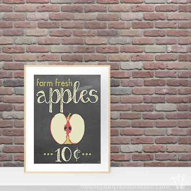 Get ready for the beginning of fall with a fun apple decor printable from Houseful of Handmade.