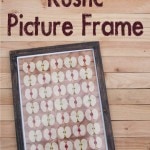 I love these rustic picture frames and they are so quick to DIY. You can make one in 20 minutes, including paint. Tutorial on Houseful of Handmade.