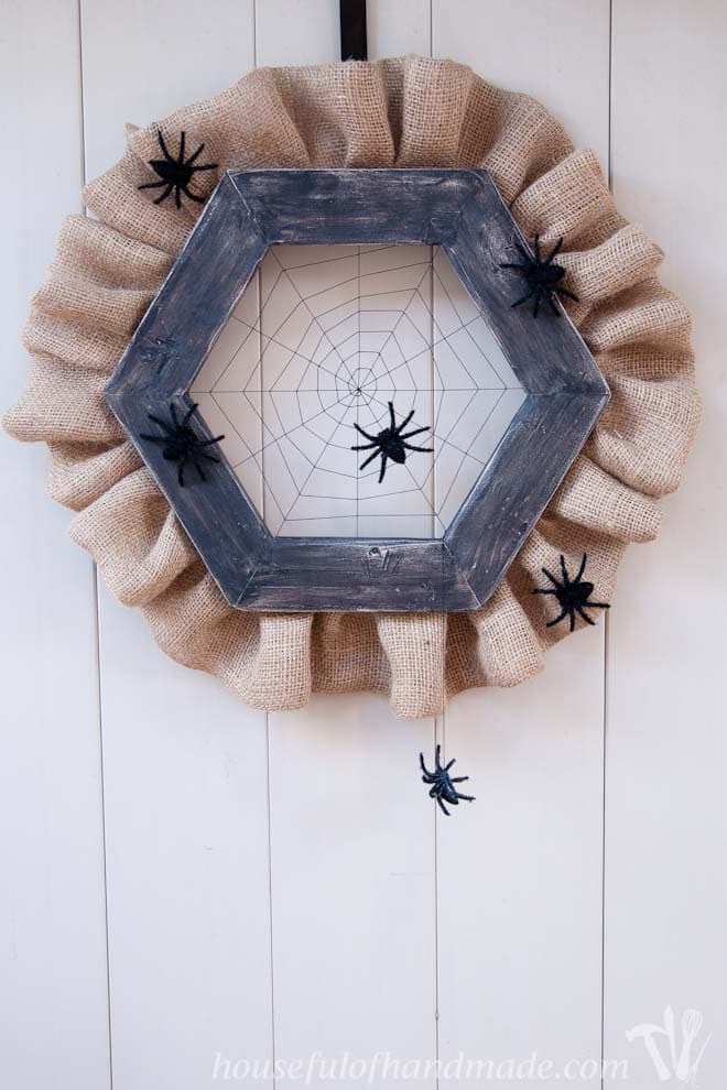 Halloween Spider Wreath 