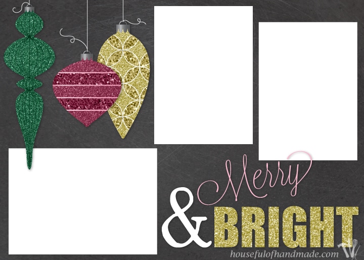 Free Customizable Christmas Card Template - Houseful of Handmade