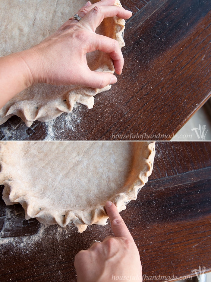Learn how to make the best whole wheat pie crust ever! Tons of great tips and tricks so you can make the best pies for your Thanksgiving gathering. | HousefulofHandmade.com