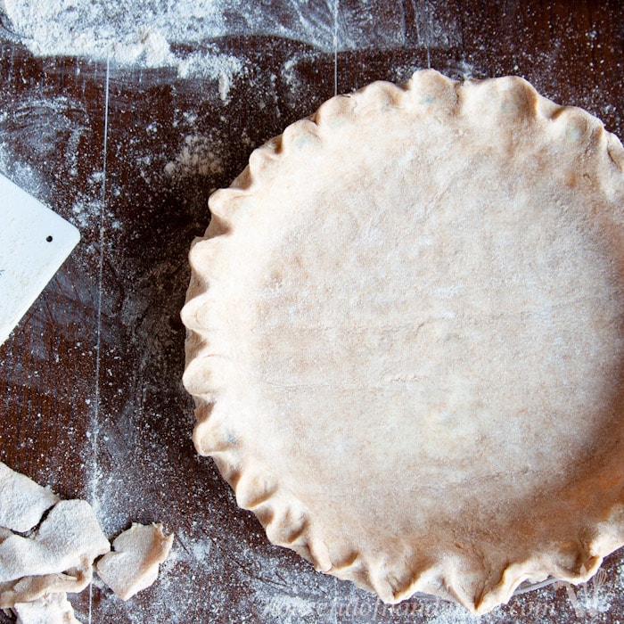 Learn how to make the best whole wheat pie crust ever! Tons of great tips and tricks so you can make the best pies for your Thanksgiving gathering. | HousefulofHandmade.com