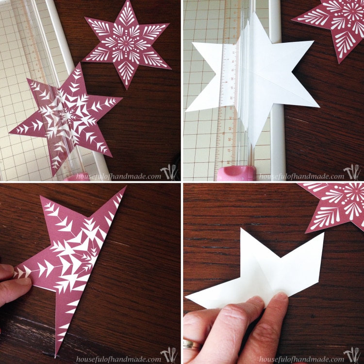 3d christmas star template