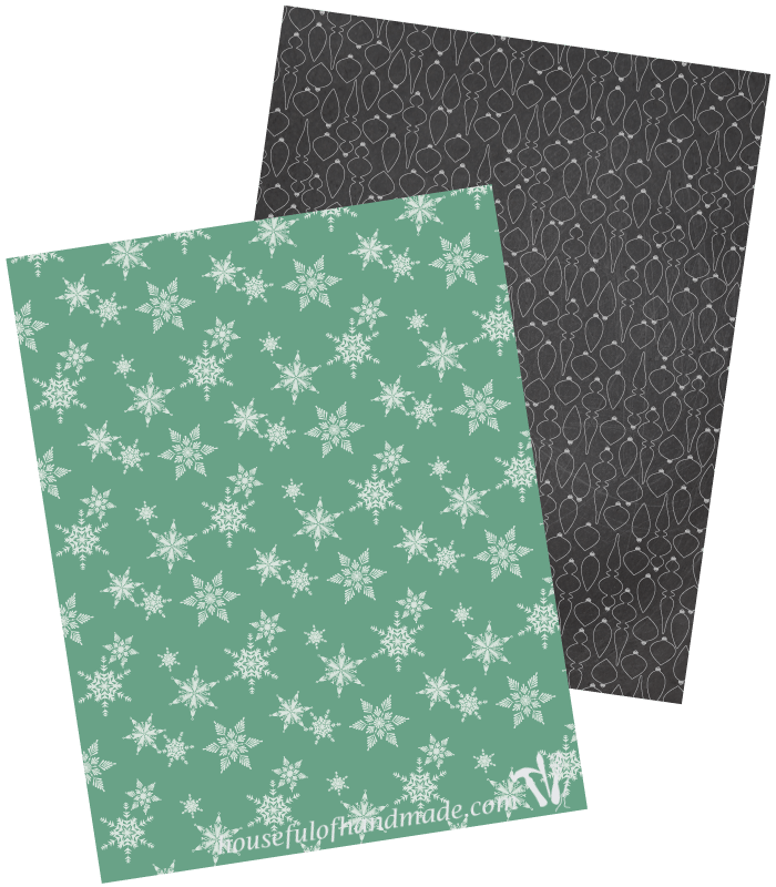 Make Christmas paper crafting easy with these beautiful and free Christmas digital scrapbook papers. Six festive prints designed to be printed double sided with beautifully coordinated colors. | CraftingMyHome.com