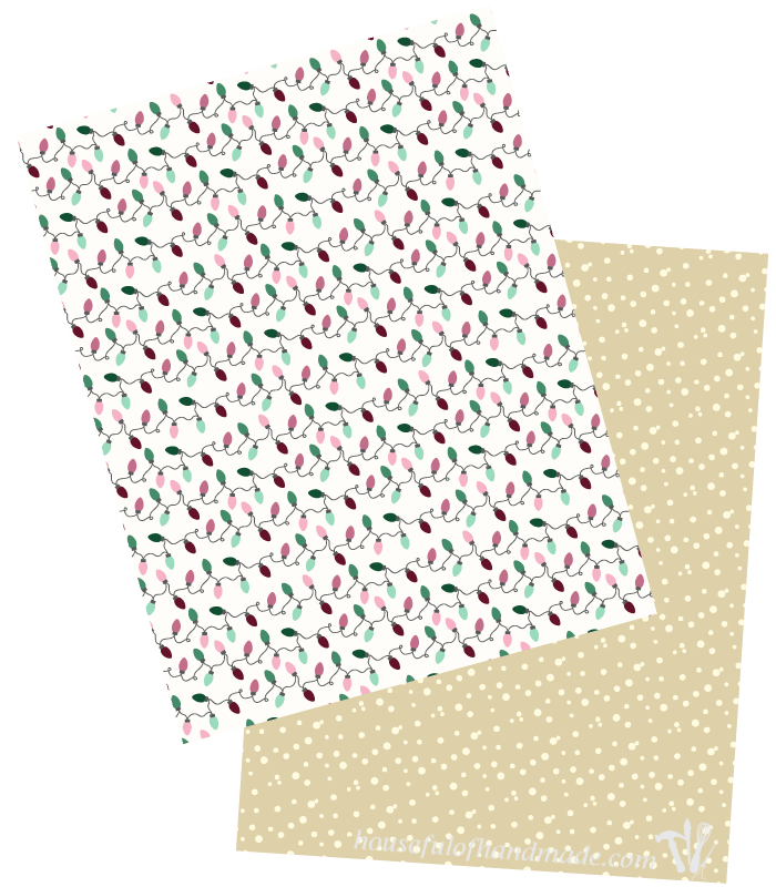 Make Christmas paper crafting easy with these beautiful and free Christmas digital scrapbook papers. Six festive prints designed to be printed double sided with beautifully coordinated colors. | Housefulofhandmade.com