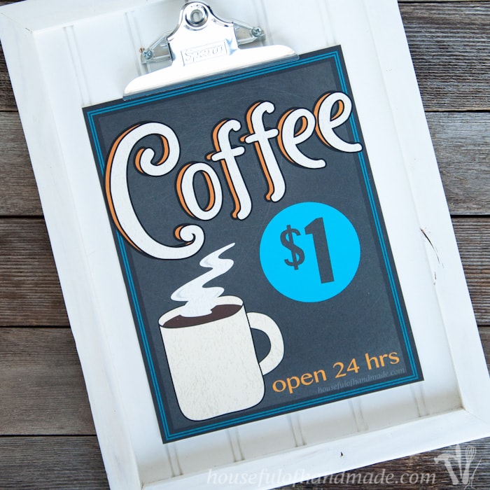 Free Printable Vintage Inspired Coffee Sign Houseful of Handmade