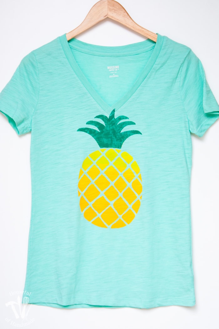 Ombre Pineapple Screen Print Tee - Houseful of Handmade