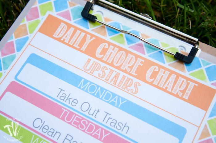 Free Printable Summer Chore Charts