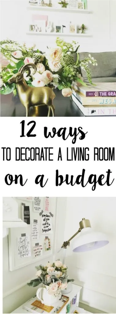 These tips are exactly what I needed! Just because you don't have a big budget, doesn't mean you can't have a designer home. Check out these 12 tips for decorating a living room on a budget. | Housefulofhandmade.com