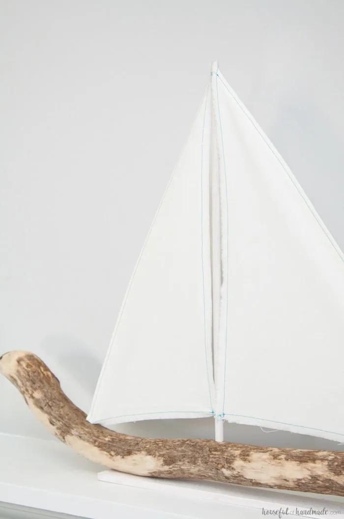 DIY Driftwood Sailboat Decor - Houseful of Handmade