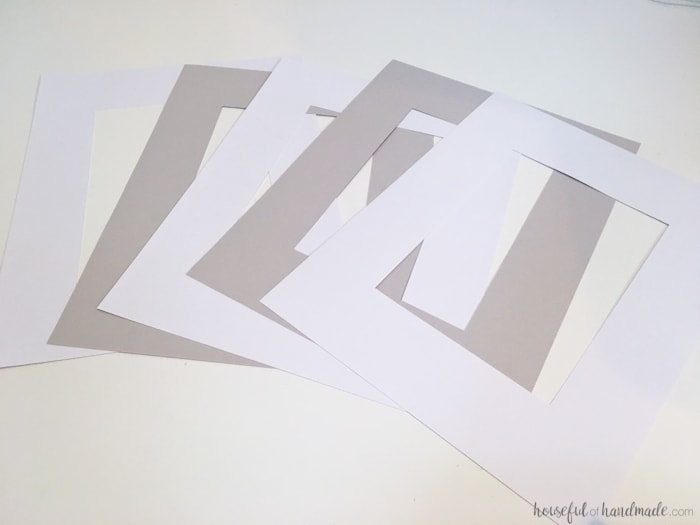 DIY Custom Photo Mats and Printable Watercolor Seashells • Crafting my Home