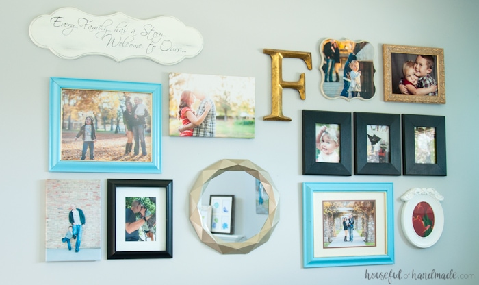 I cannot believe what she used to make this mirror! Decorating your home can get expensive, unless you get creative. This easy $10 Anthropologie mirror knock off tutorial shows you how to get huge style without the huge price tag. | Housefulofhandmade.com