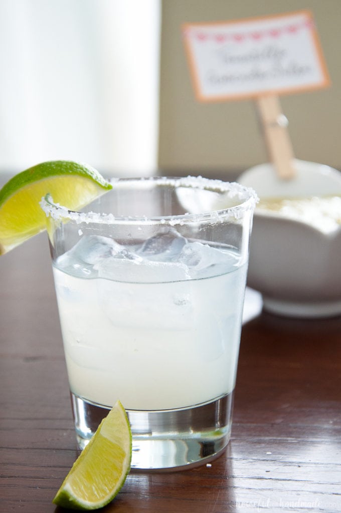 Margarita with two limes for an Adult Birthday Party