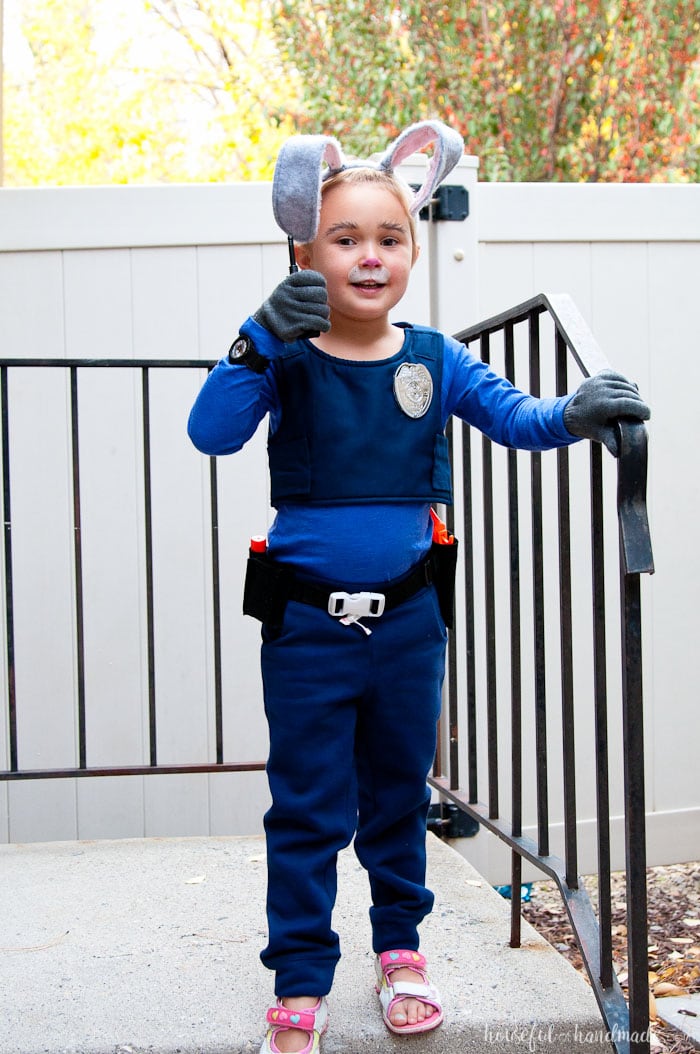 Officer Judy Hopps Halloween Costume • Crafting my Home