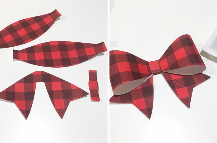 red buffalo check bow