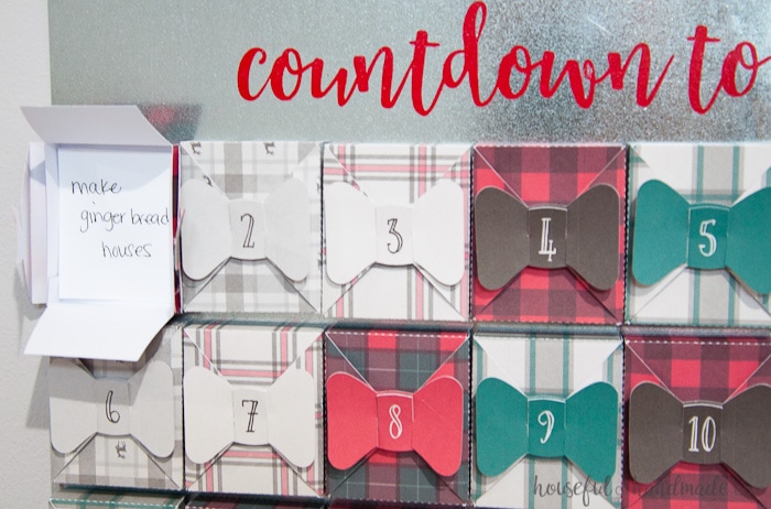 countdown to christmas farmhouse style advent calendar.