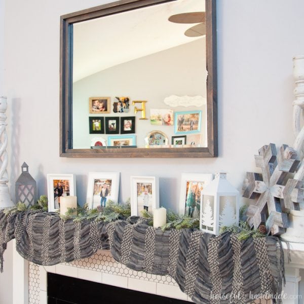 DIY Rustic Mirror Houseful of Handmade