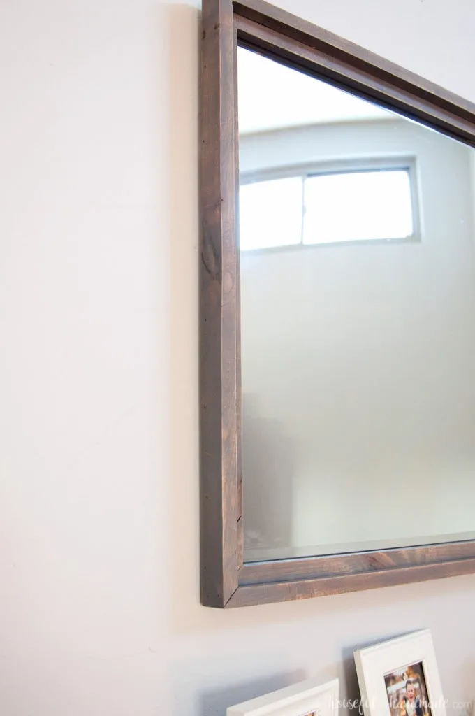 Diy Rustic Mirror Houseful Of Handmade, How To Make Rustic Mirror Frame