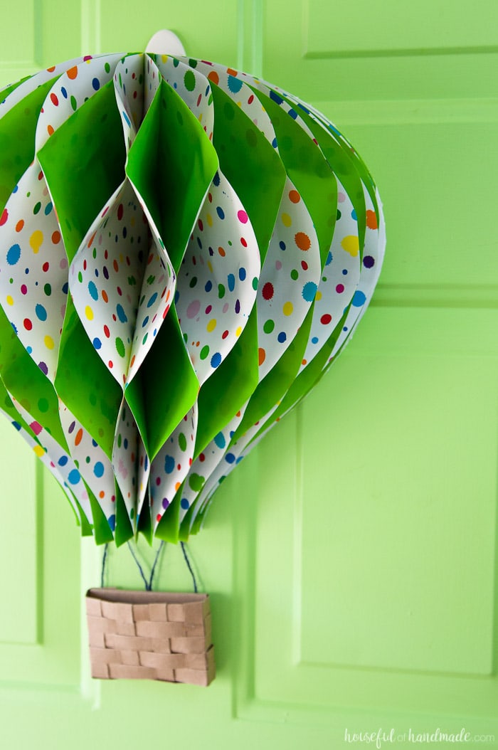 Hot Air Balloon Spring Wreath • Crafting my Home