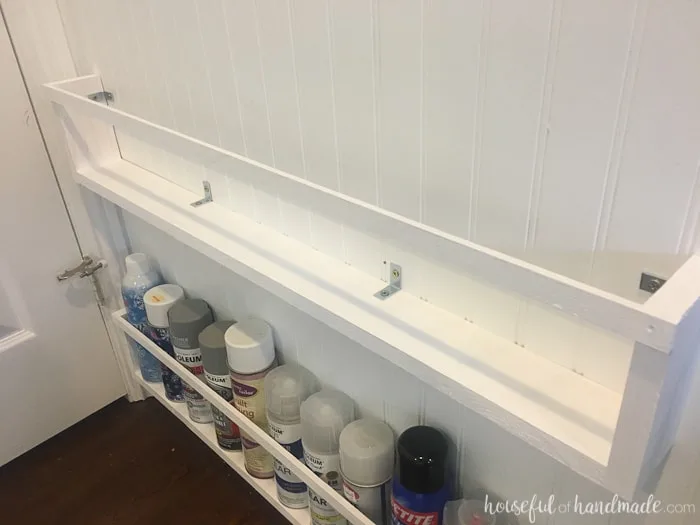 DIY Craft Paint Storage Rack 