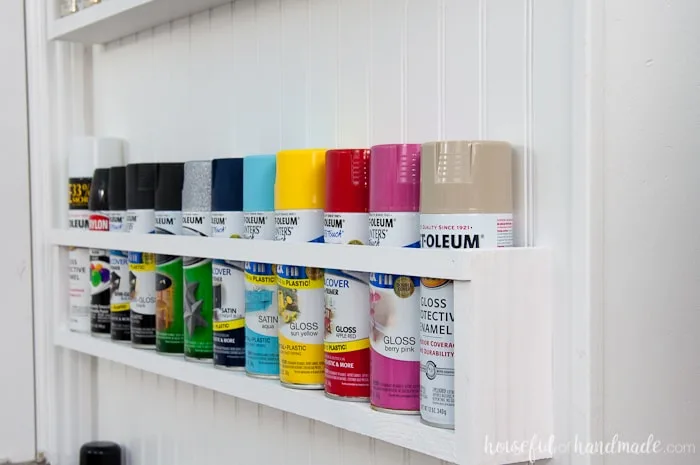 Diy Paint Storage Shelves Office, Can You Spray Paint Shelves