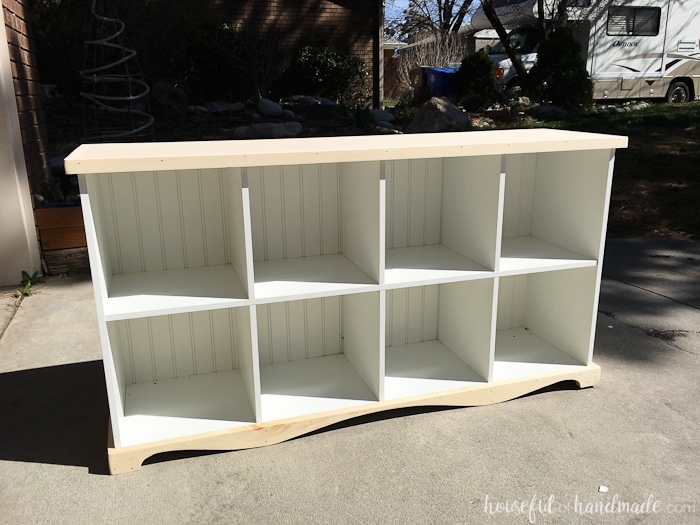 Farmhouse Console Table DIY from Cube Bookcase - Page 2 of ...