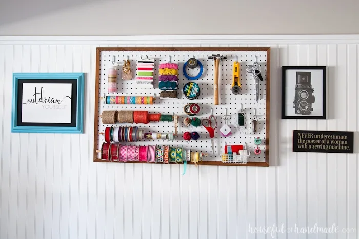 September Monthly DIY Challenge- Pegboard Jewelry Organizer