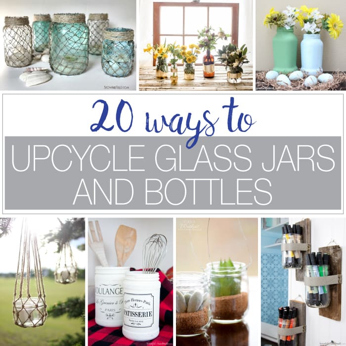 Upcycled Glass Jars as Kitchen Storage