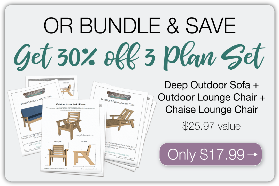 Slatted Outdoor Sofa Build Plans Houseful of Handmade