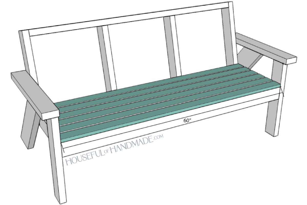 Adding slats to the seat. 