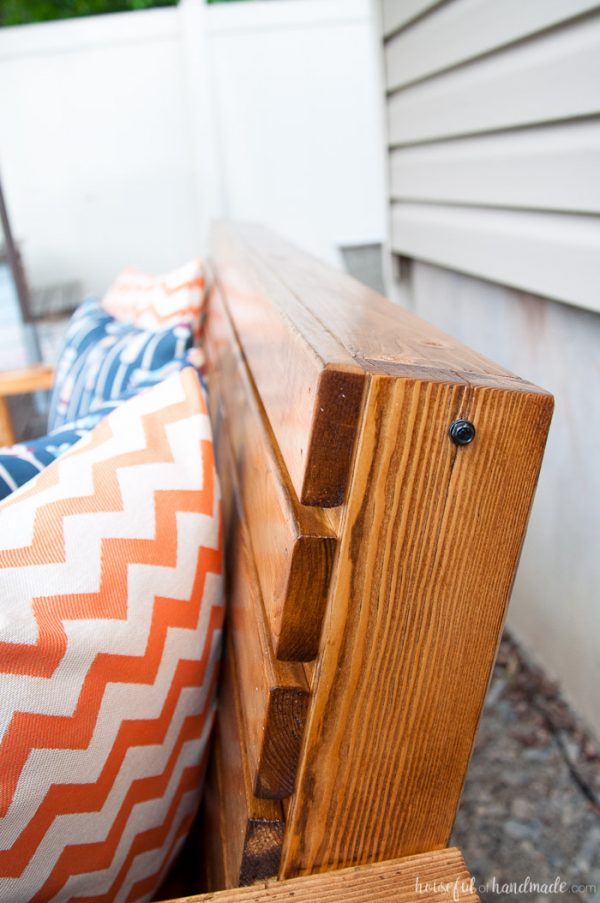 Slatted Outdoor Sofa Build Plans Houseful of Handmade