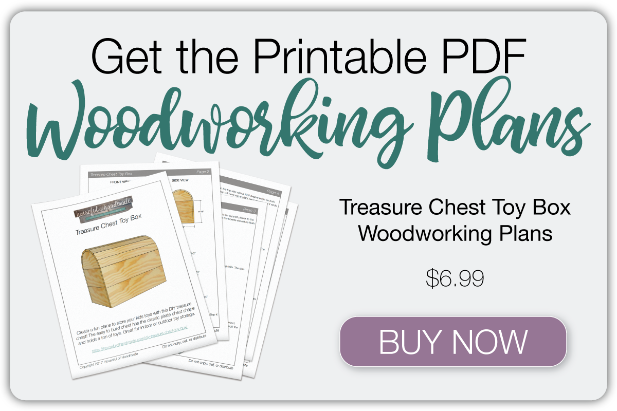 Button to buy the printable PDF plans for the treasure chest. 