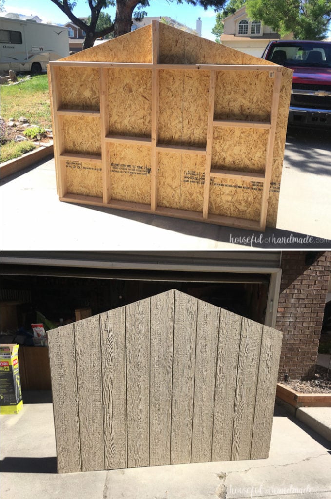 Our DIY Playhouse The Walls Houseful of Handmade