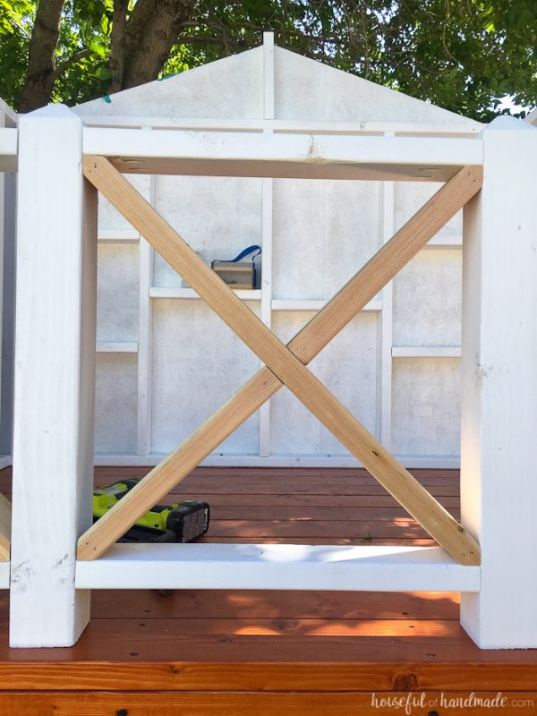 Our DIY Playhouse The Railing Houseful of Handmade