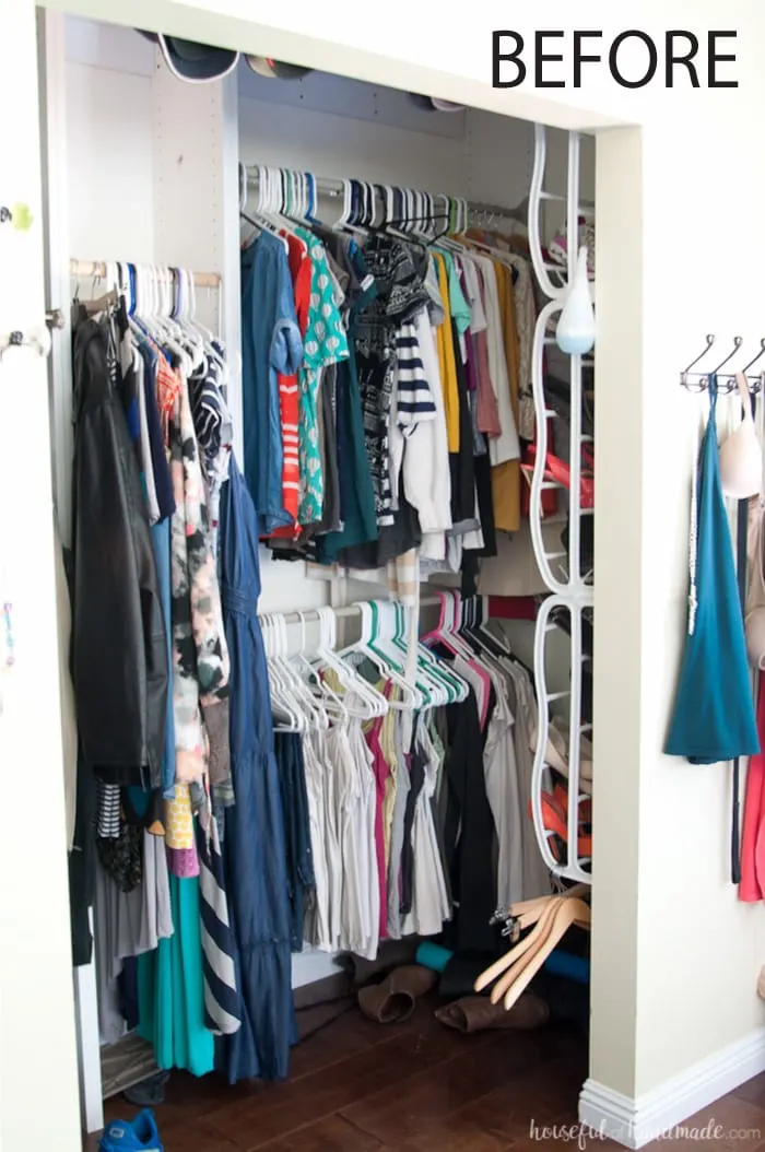 $100 Room Challenge: DIY Custom Master Closet Plan - Houseful of Handmade