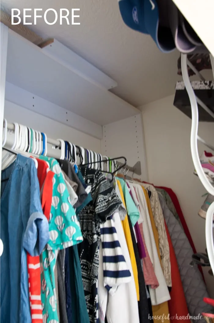 Can you transform an entire room with only $100 in just 1 month? You bet you can! This month I will be creating a DIY custom master closet for lots of style and organization. Follow along as I share lots of DIYs and budget decorating ideas. Housefulofhandmade.com | $100 Room Challenge | Budget Home Remodel Ideas | Home Decor | Room Renovation Ideas | Master Bedroom Closet | Custom Closet Organization