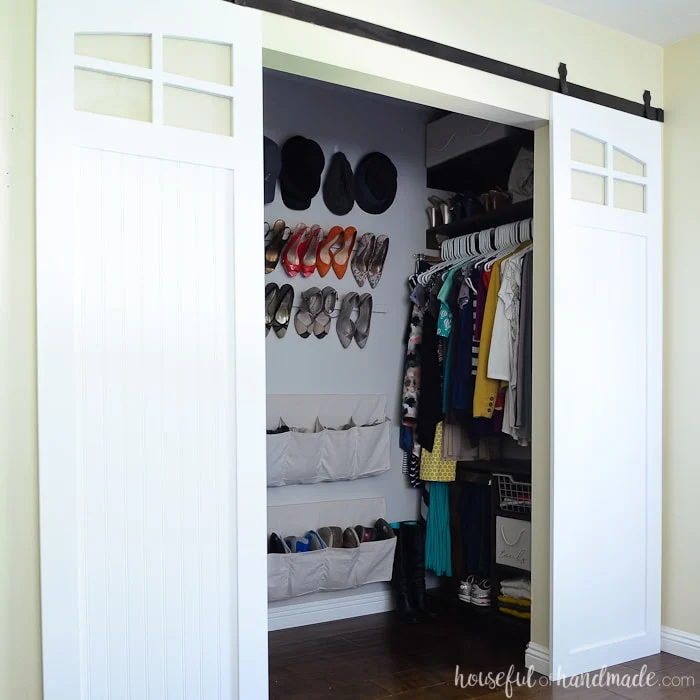 IHeart Organizing: DIY Sliding Closet Door