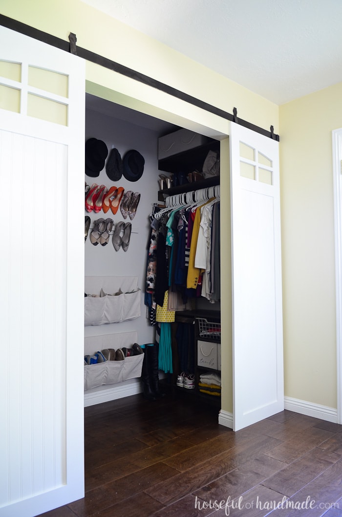 how to build a closet door opening