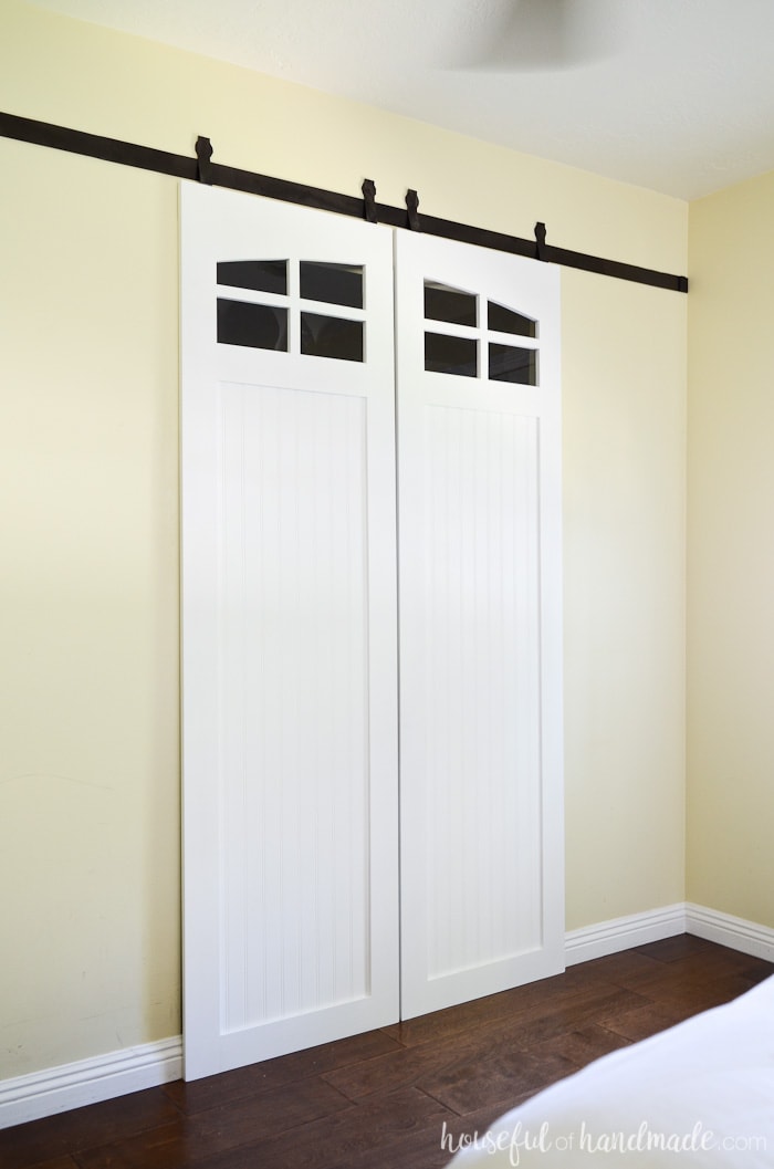 Closet Sliding Barn Doors Build Plans Houseful Of Handmade