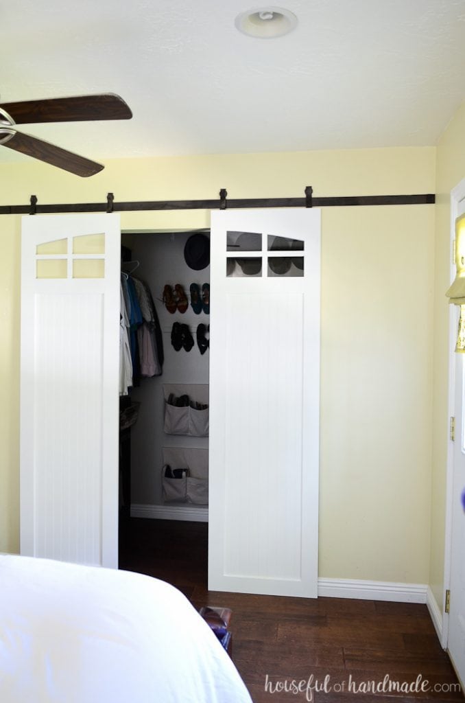 Closet Sliding Barn Doors Build Plans - Houseful of Handmade