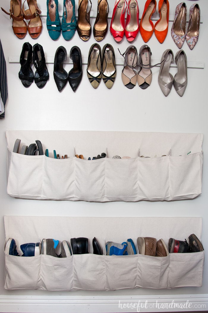 Easy to Build Shoe Organizer Tray - Houseful of Handmade