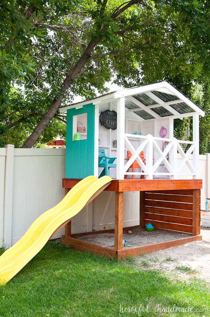 kids backyard playhouse