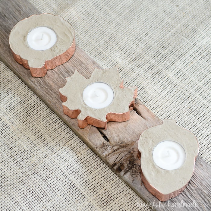 Easy Copper Candle Holders for Fall Houseful of Handmade